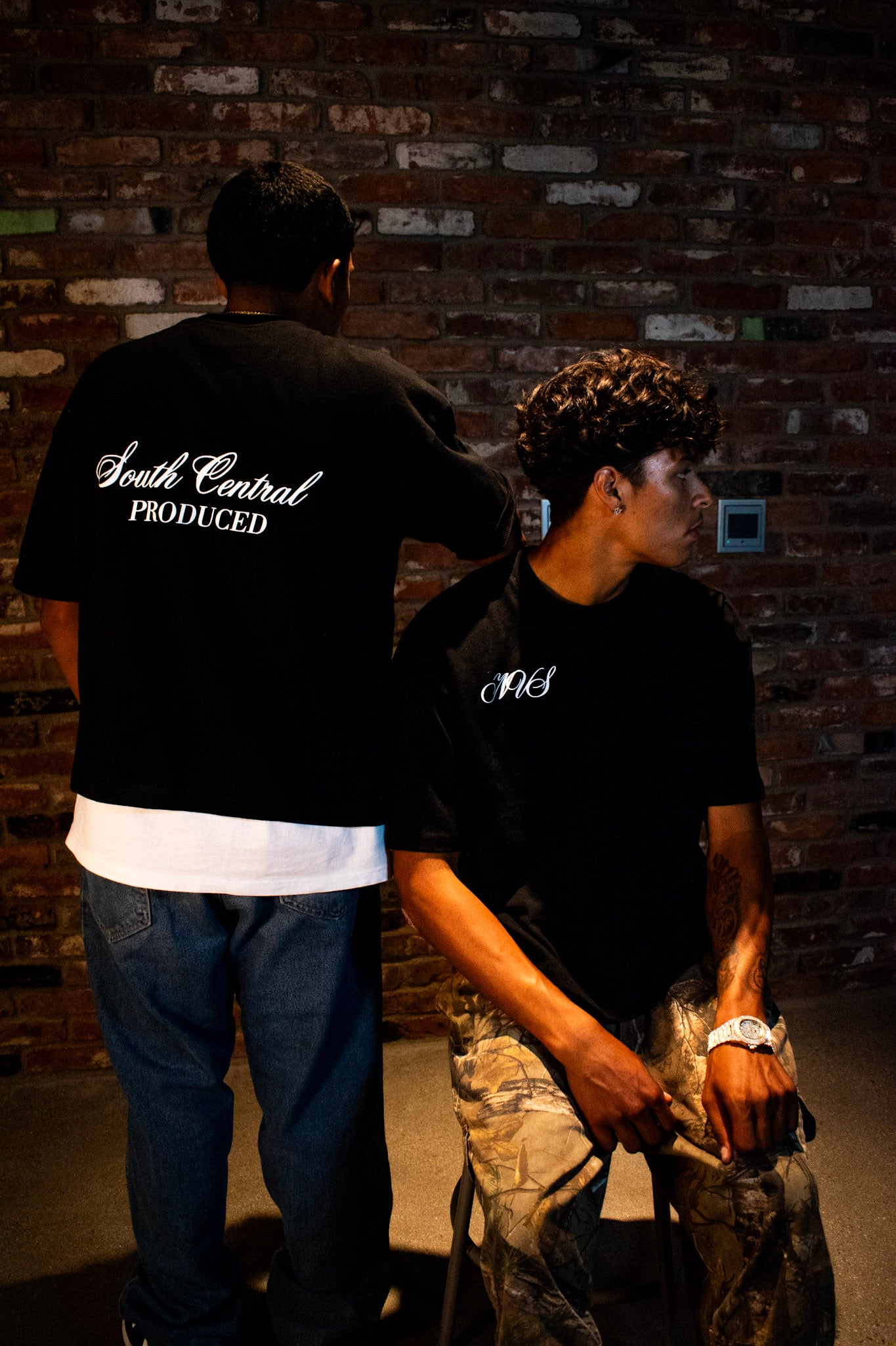 South Central Produced- Onyx black tee